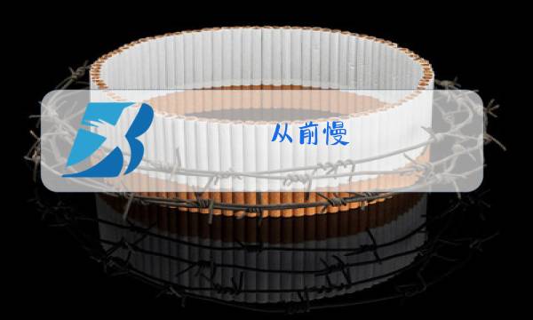 从前慢 原唱图片